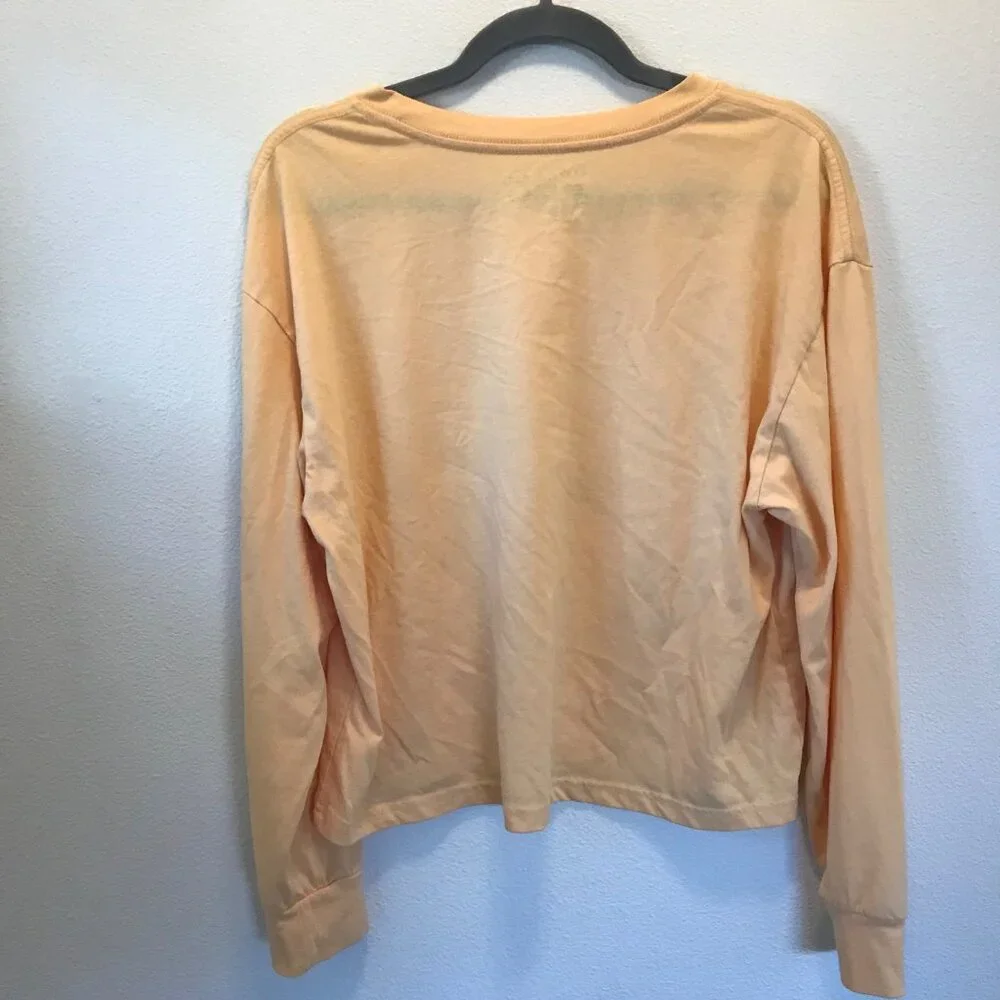 Weekend Soul Women's Peace Love Music‎ Good Vibes Long-Sleeve T-Shirt Size L